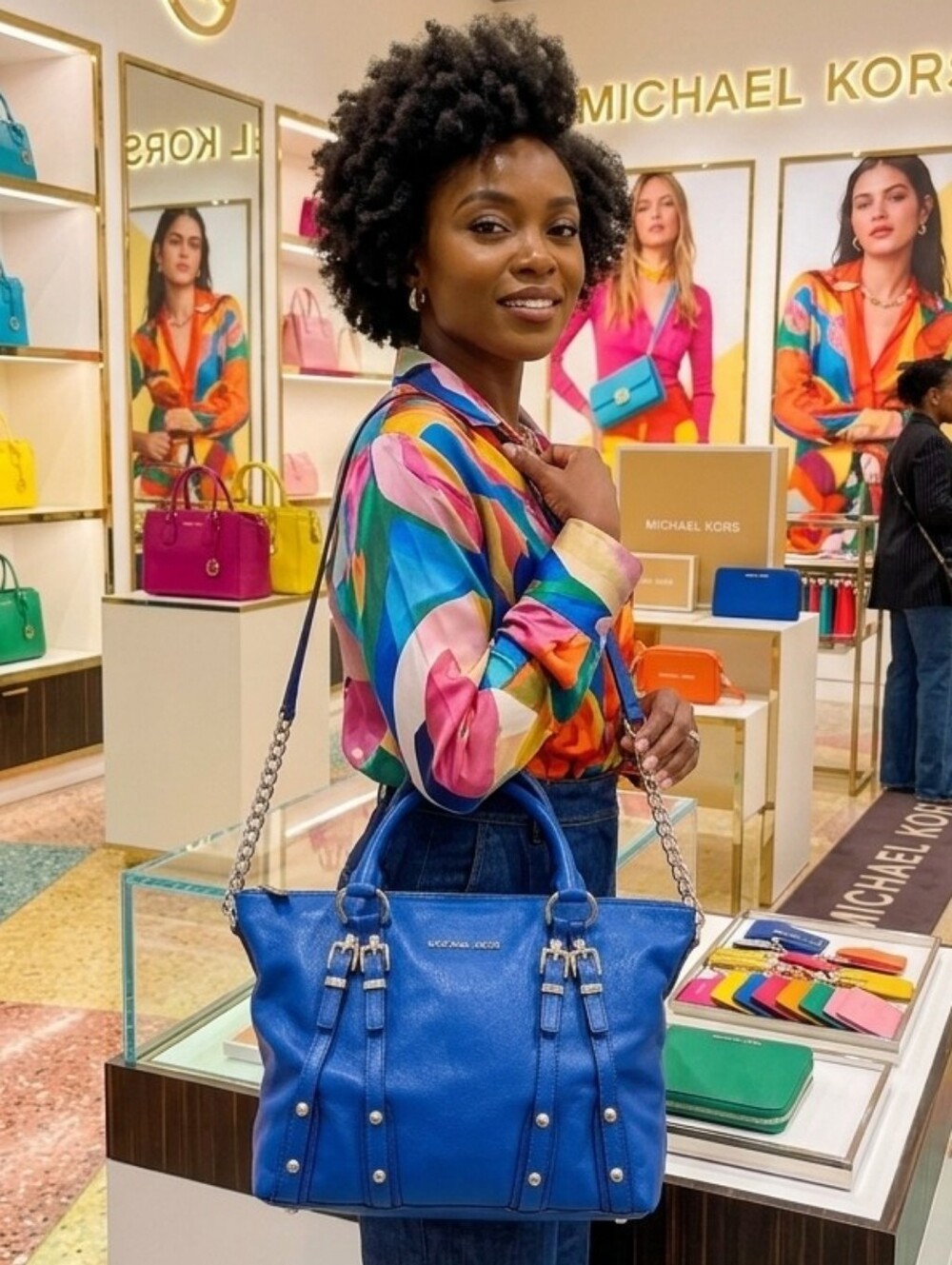 Michael Kors Cobalt Blue Crossbody Satchel - Picture 4 of 15
